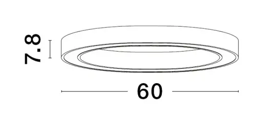Stropné svietidlo NOVA LUCE 9558620 LED 40W 2153lm 3000K 230V IP20